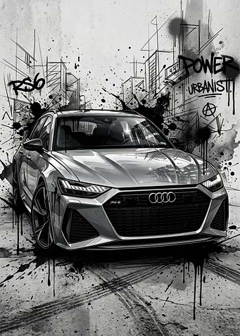 Audi RS6 Graffiti Art