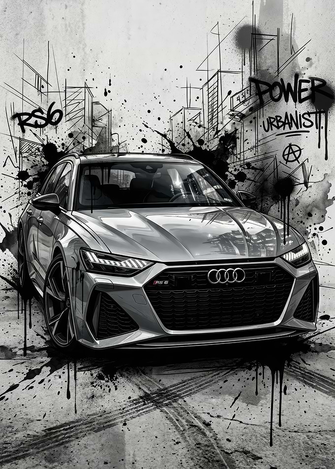 Audi RS6 Graffiti Art