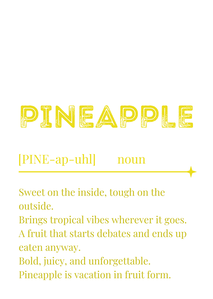 Pineapple Definition Text Art