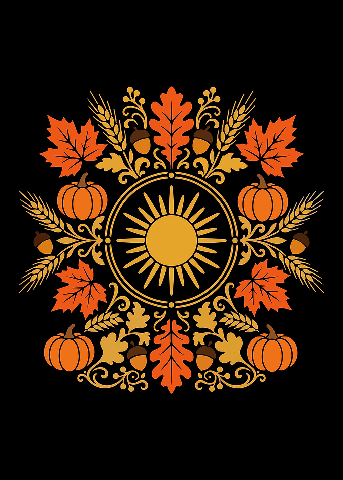 Autumnal Sun Mandala