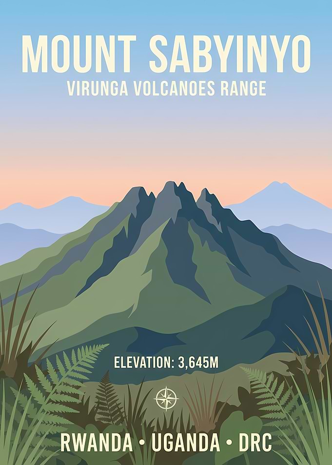 Mount Sabyinyo Virunga Volcanoes Range