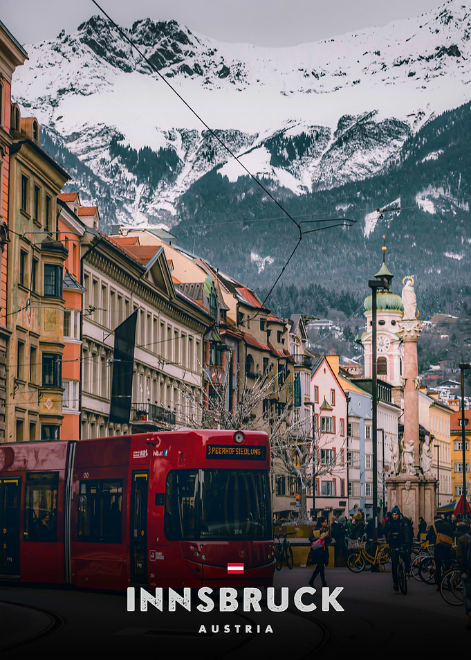 Innsbruck Cityscape with Mountains