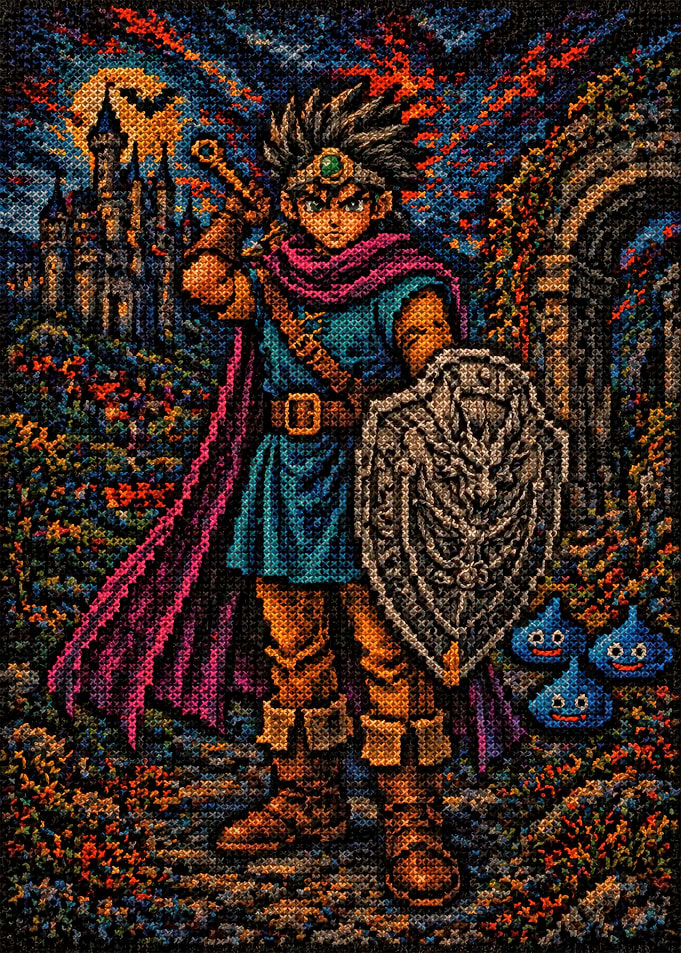 Dragon Quest Hero with Slimes