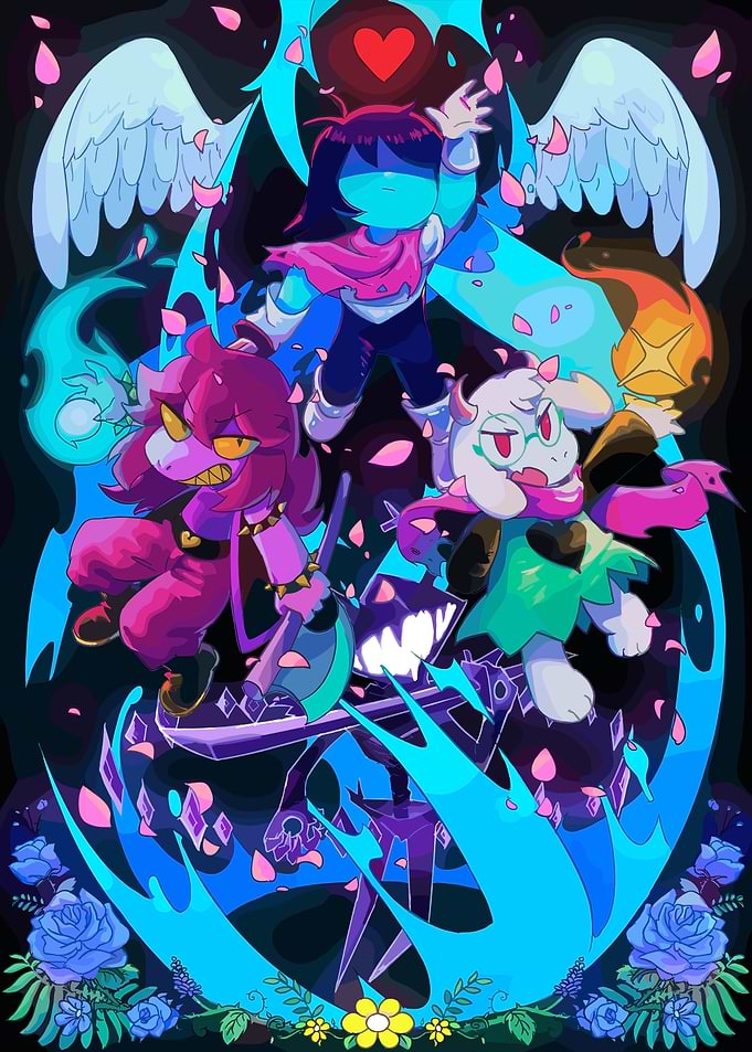 Deltarune Characters in Action