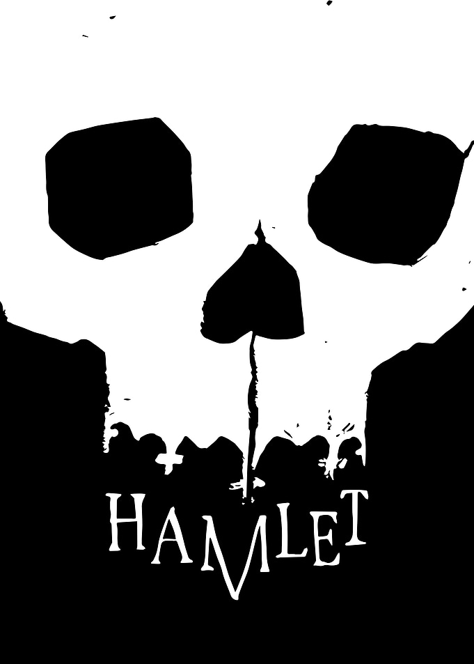 Hamlet Skull and Text