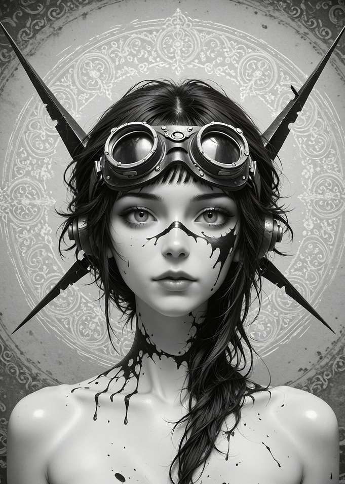 Steampunk Woman with Goggles
