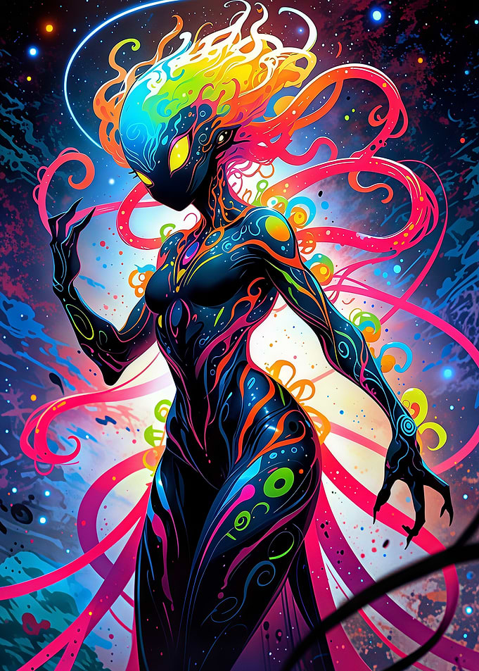 Cosmic Alien Woman