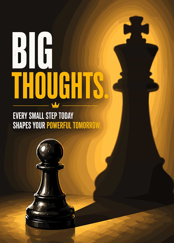 Chess Pawn and King Shadow