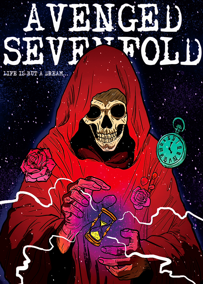 Avenged Sevenfold Grim Reaper Hourglass