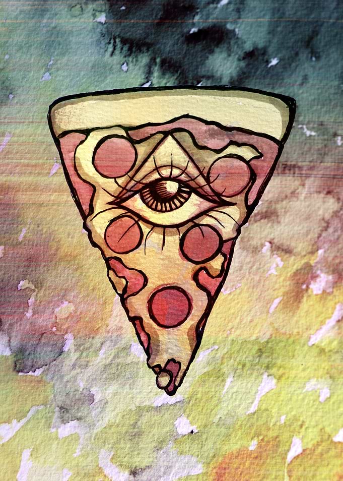 All-Seeing Eye Pizza Slice