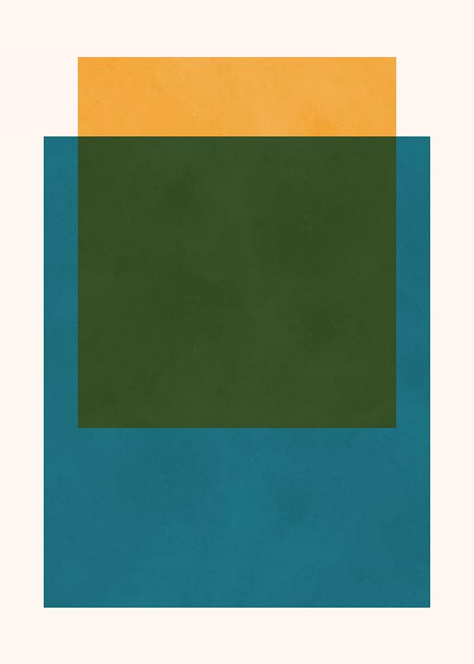 Abstract Geometric Shapes with Textured Colors