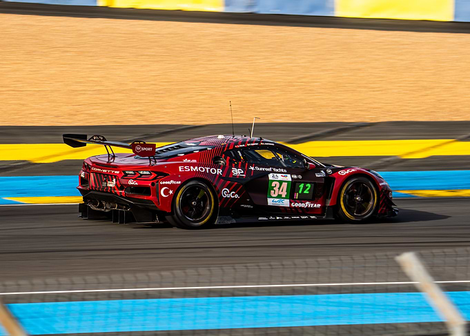 Corvette C8.R Race Car on Track