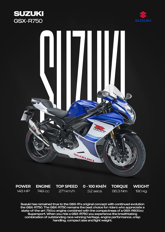 Suzuki GSX-R750 Motorcycle