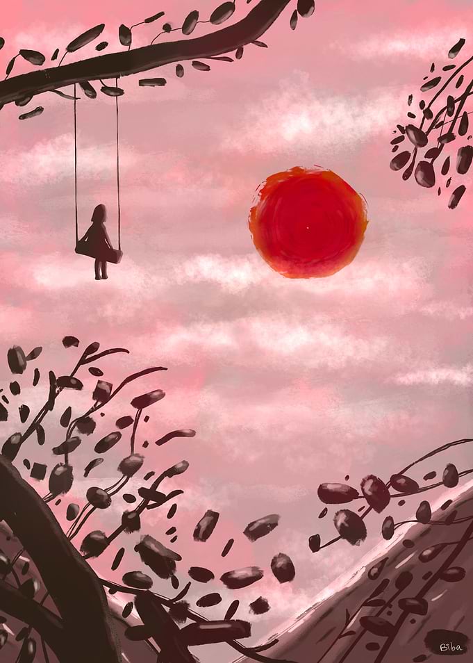 Swinging by the Sunset