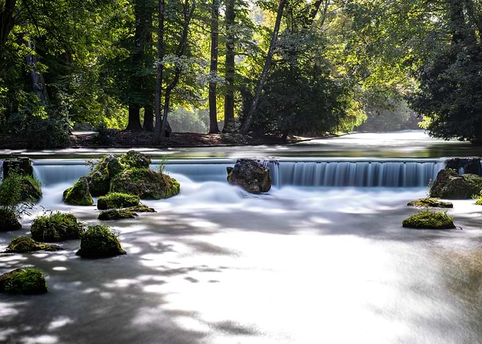 Waterfall in long exposure
