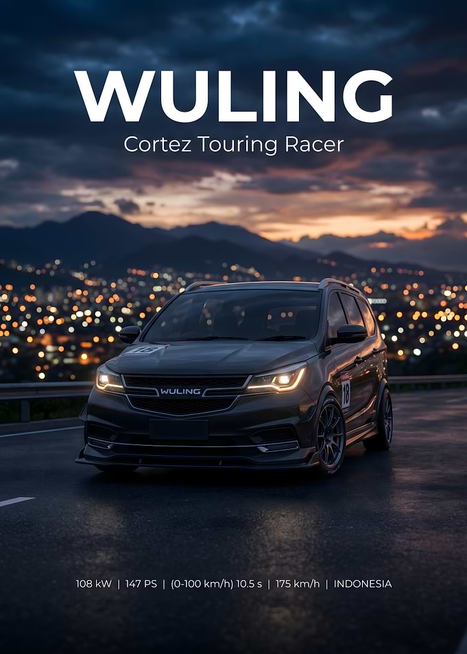 Wuling Cortez Touring Racer at Dusk