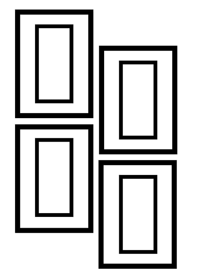 Four Rectangular Frames