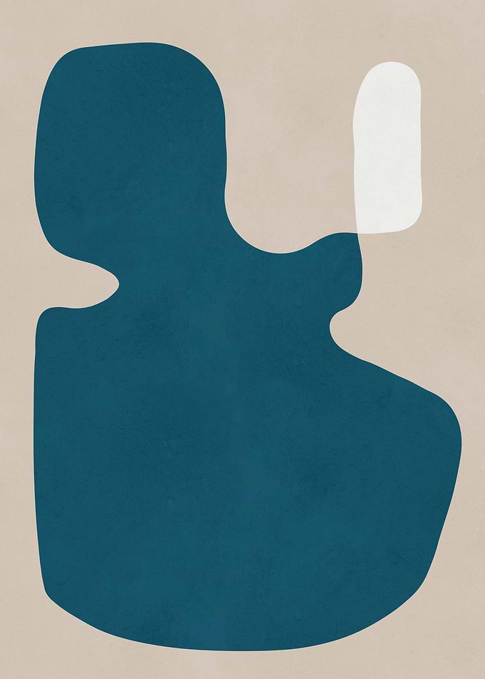 Abstract Shapes on Beige Background