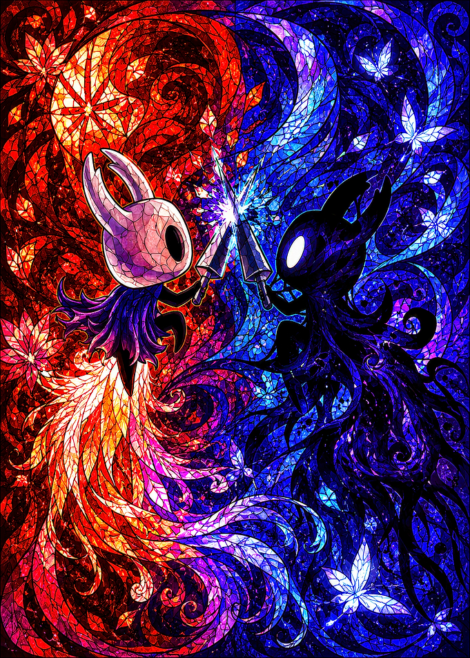 Hollow Knight Stained Glass Art
