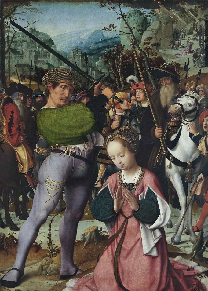 The Cruxifixion and the Life of Saint Catherine of Alexandria
