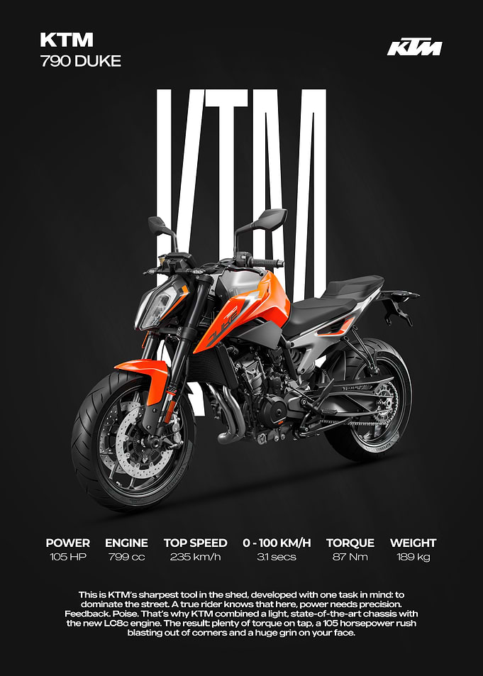 KTM 790 Duke Motorcycle