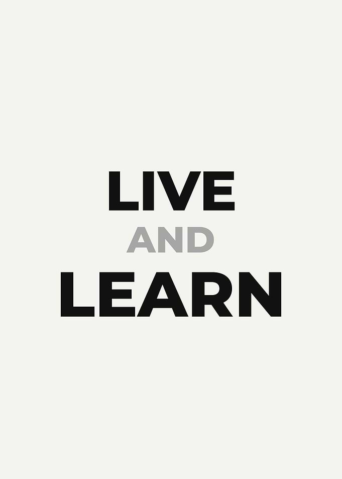 Live and Learn Text Art