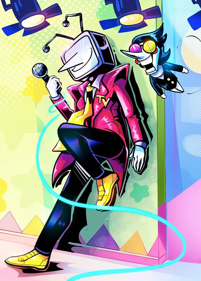 TV Head Character and Spamton G. Spamton