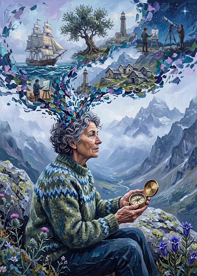 Elderly Artist's Mindscape