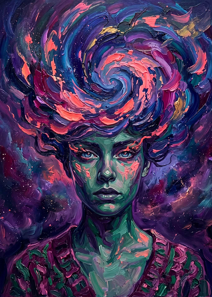 Cosmic Portrait of a Woman