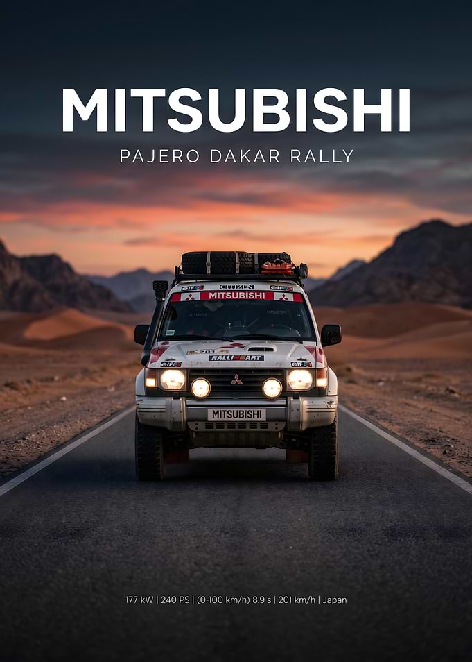 Mitsubishi Pajero Dakar Rally Car