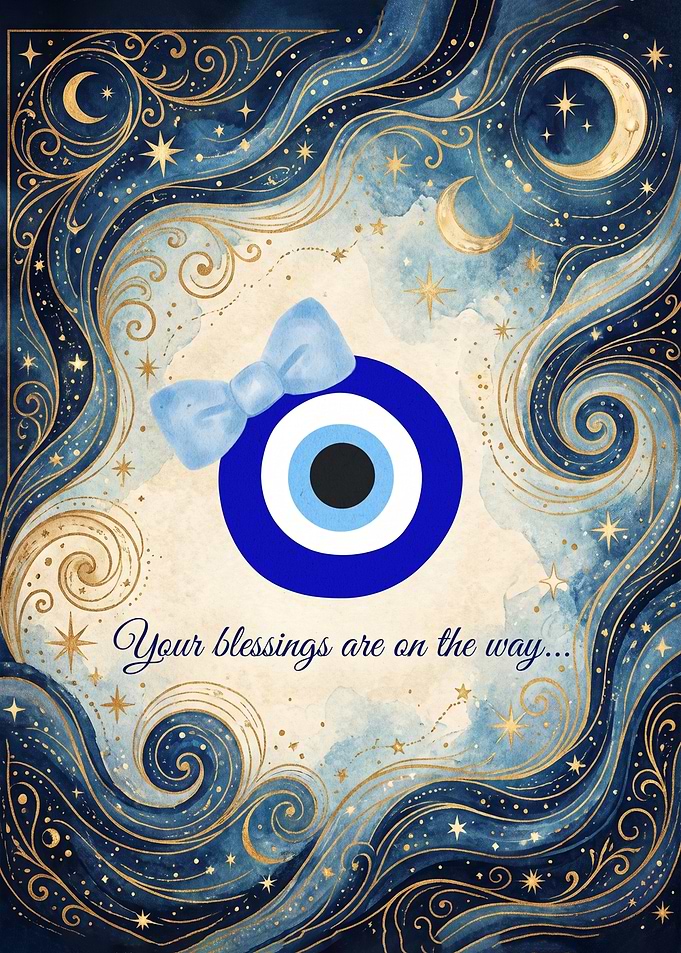 Evil Eye with Bow and Stars