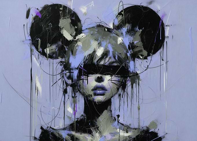 Urban Street Art Mickey Mouse Portrait