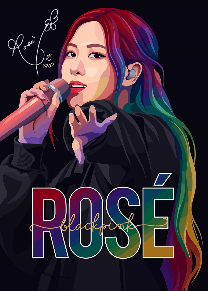 Rosé of Blackpink singing