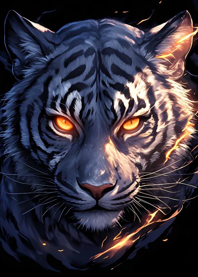 Fiery Tiger Portrait