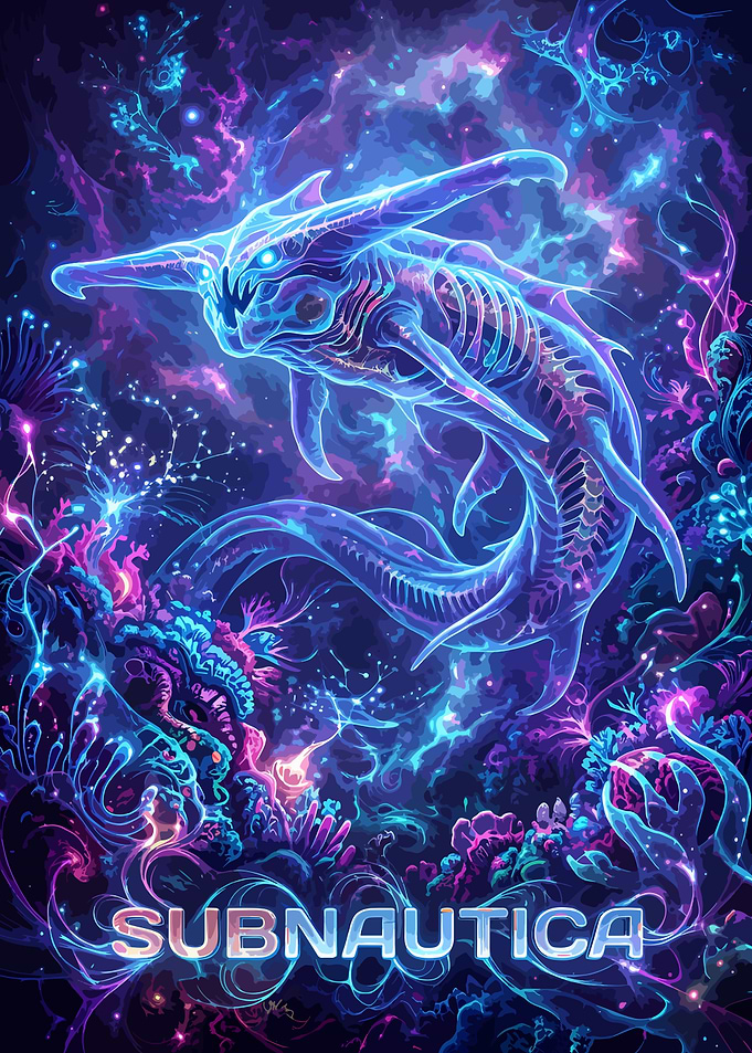 Subnautica Leviathan Digital Art