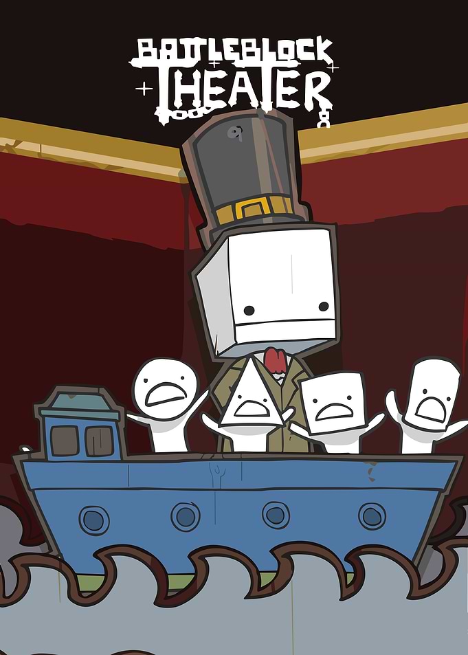 BattleBlock Theater Characters on a Boat