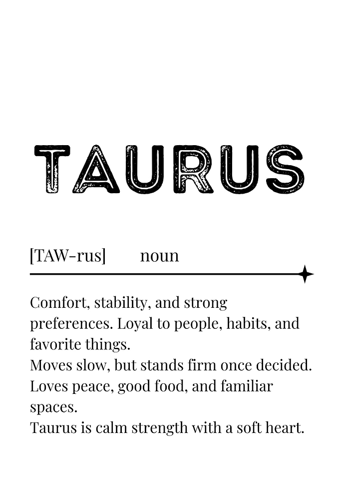 Taurus Zodiac Sign Definition