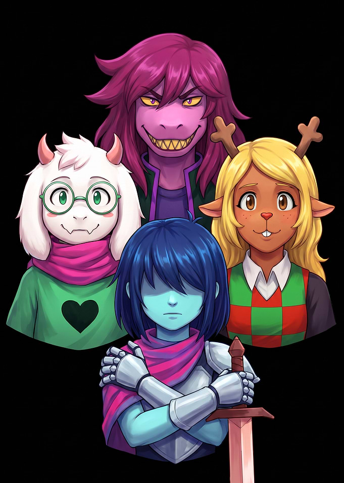 Deltarune Characters Portrait