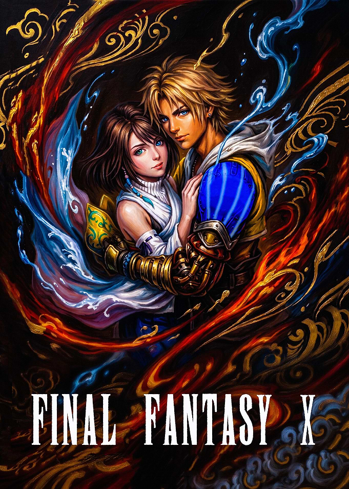 Final Fantasy X Tidus and Yuna Embrace