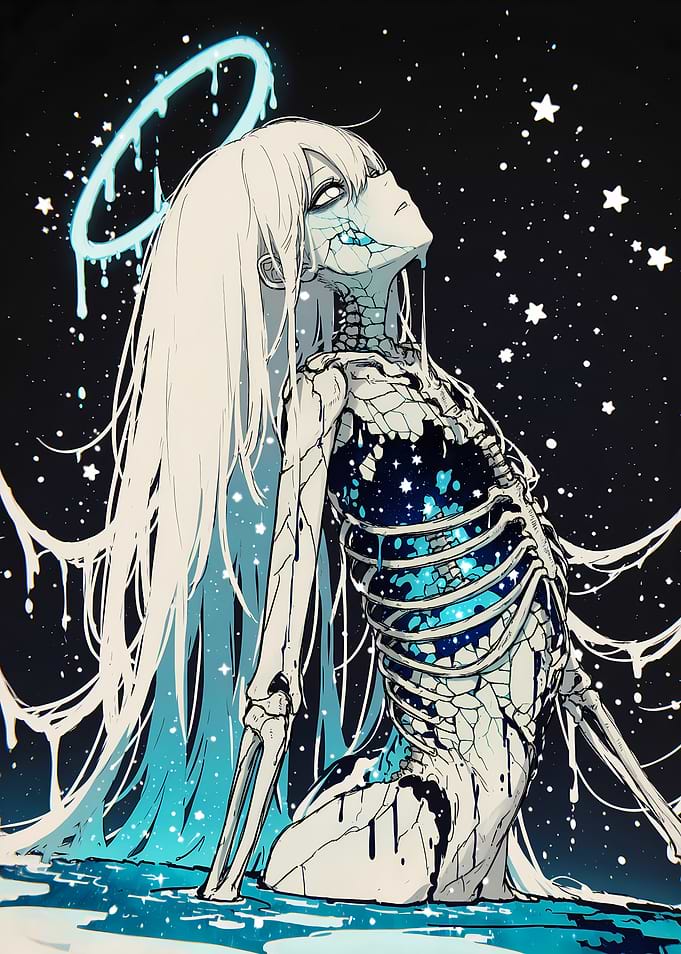 Cosmic Skeleton Angel