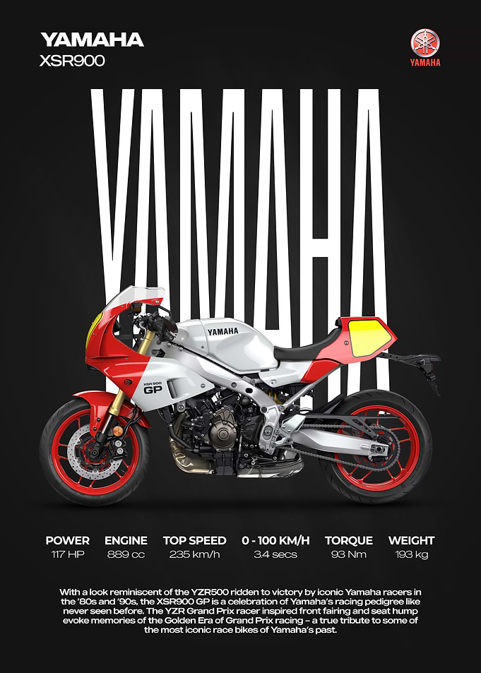Yamaha XSR900 GP Motorcycle