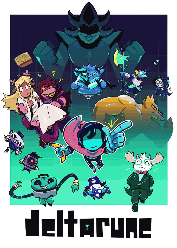 Deltarune Characters Poster