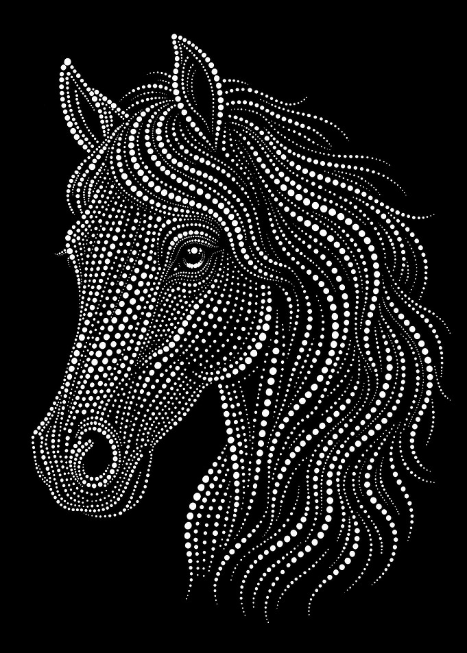 Dotted Horse Portrait
