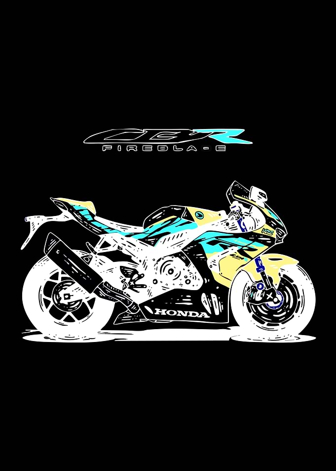Honda CBR Fireblade Motorcycle Art