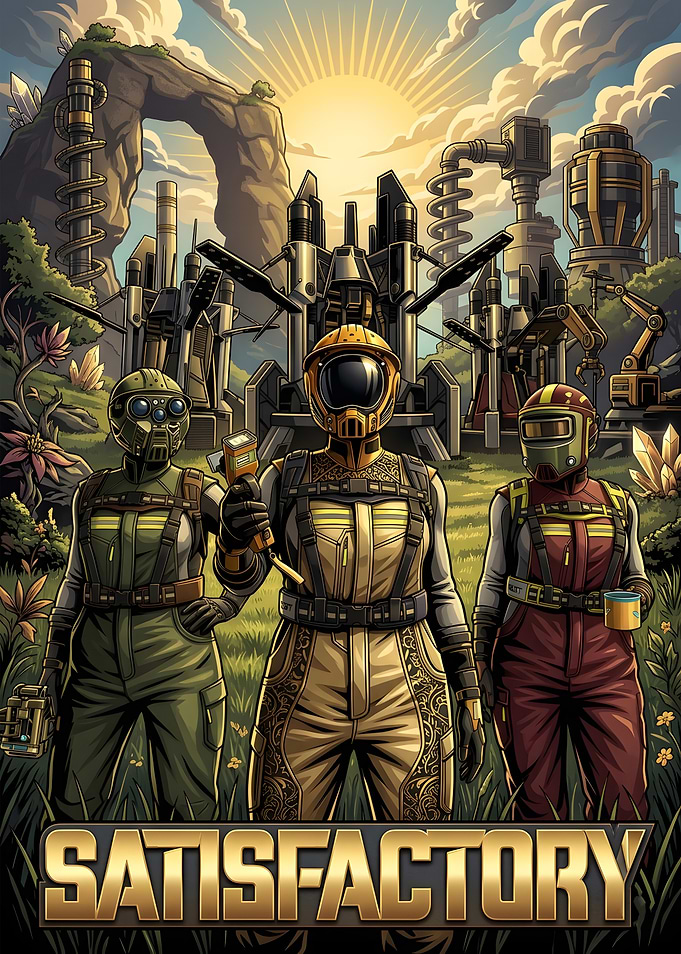 Satisfactory Game Poster