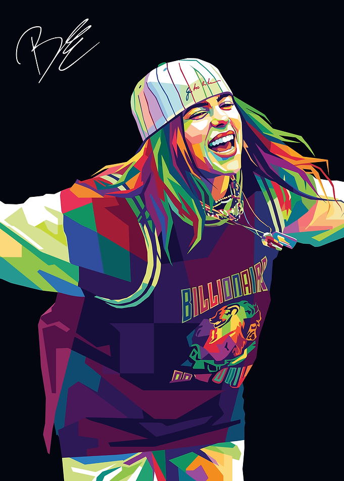 Billie Eilish Pop Art Portrait