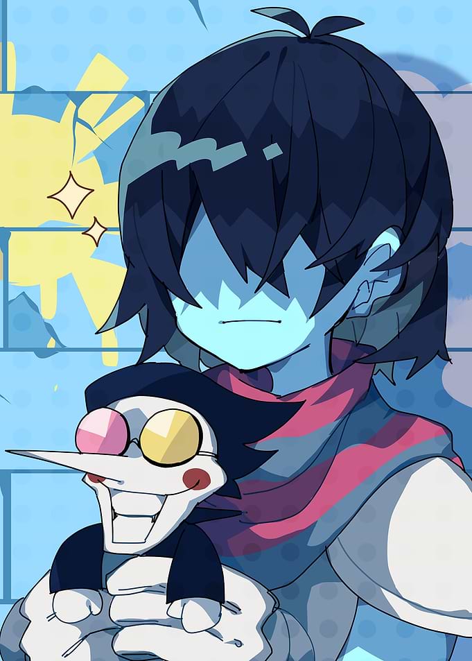 Deltarune Kris and Spamton