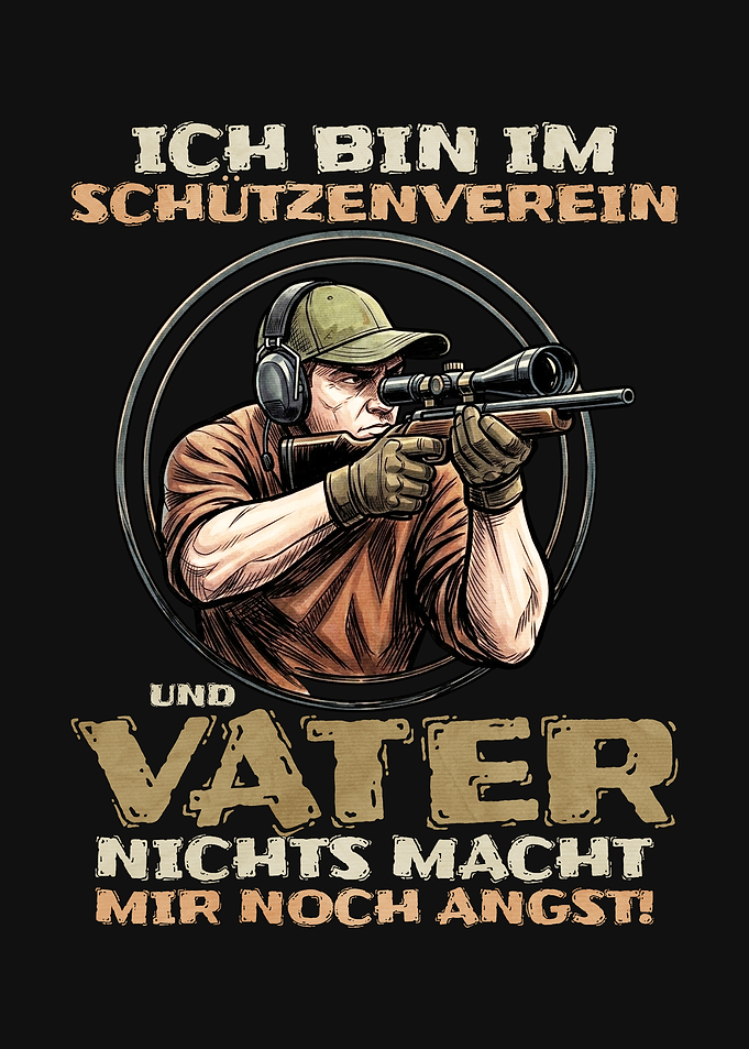 German Shooter Dad T-Shirt Design