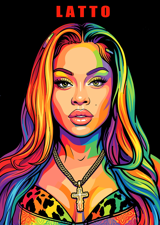 Latto Pop Art Portrait