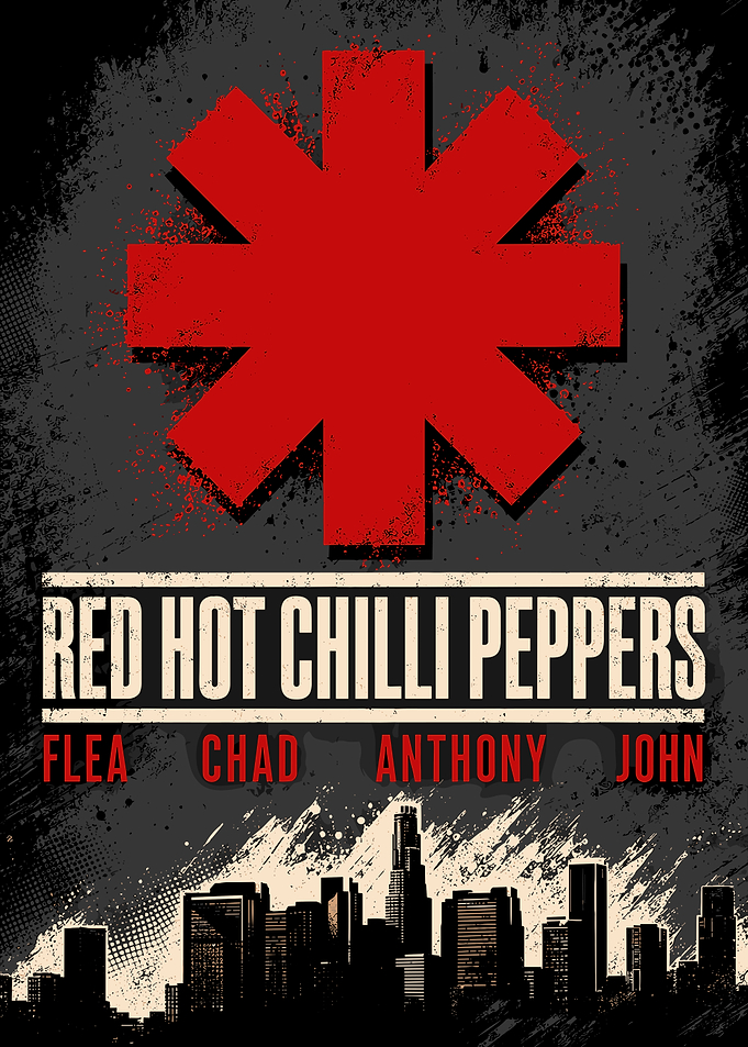 Red Hot Chili Peppers Band Poster